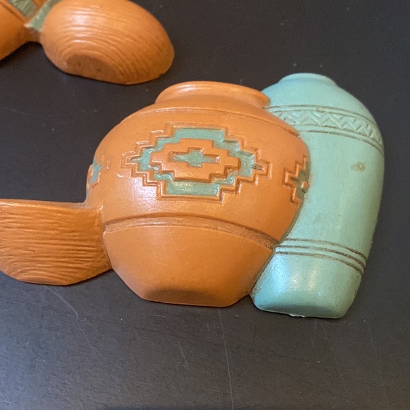 Burwood Product Company Southwestern cactus succulent Wall Decor plaques VTG - Picture 2 of 7